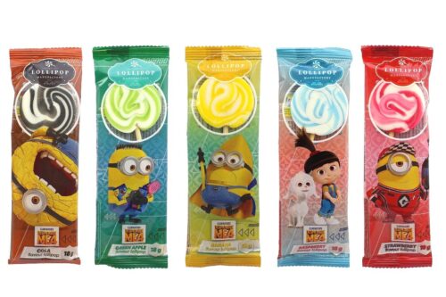 Minions lollipop twist colorati