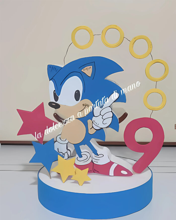 Torta personalizzata Sonic