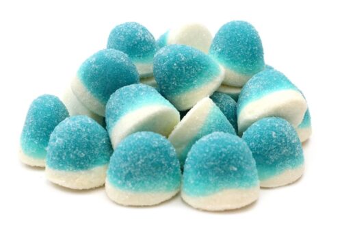 Bacio azzurro gommoso zuccherato