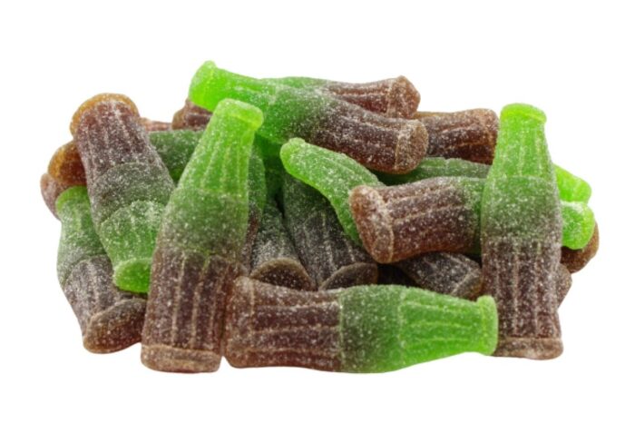 Bottiglie cola zuccherate frizz