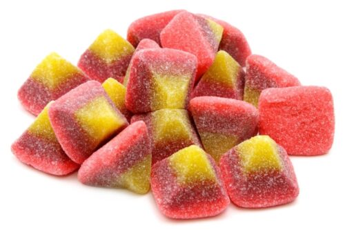 Piramidi tricolore caramelle gommose zuccherate
